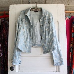 Medium Polka Dot Jean Jacket